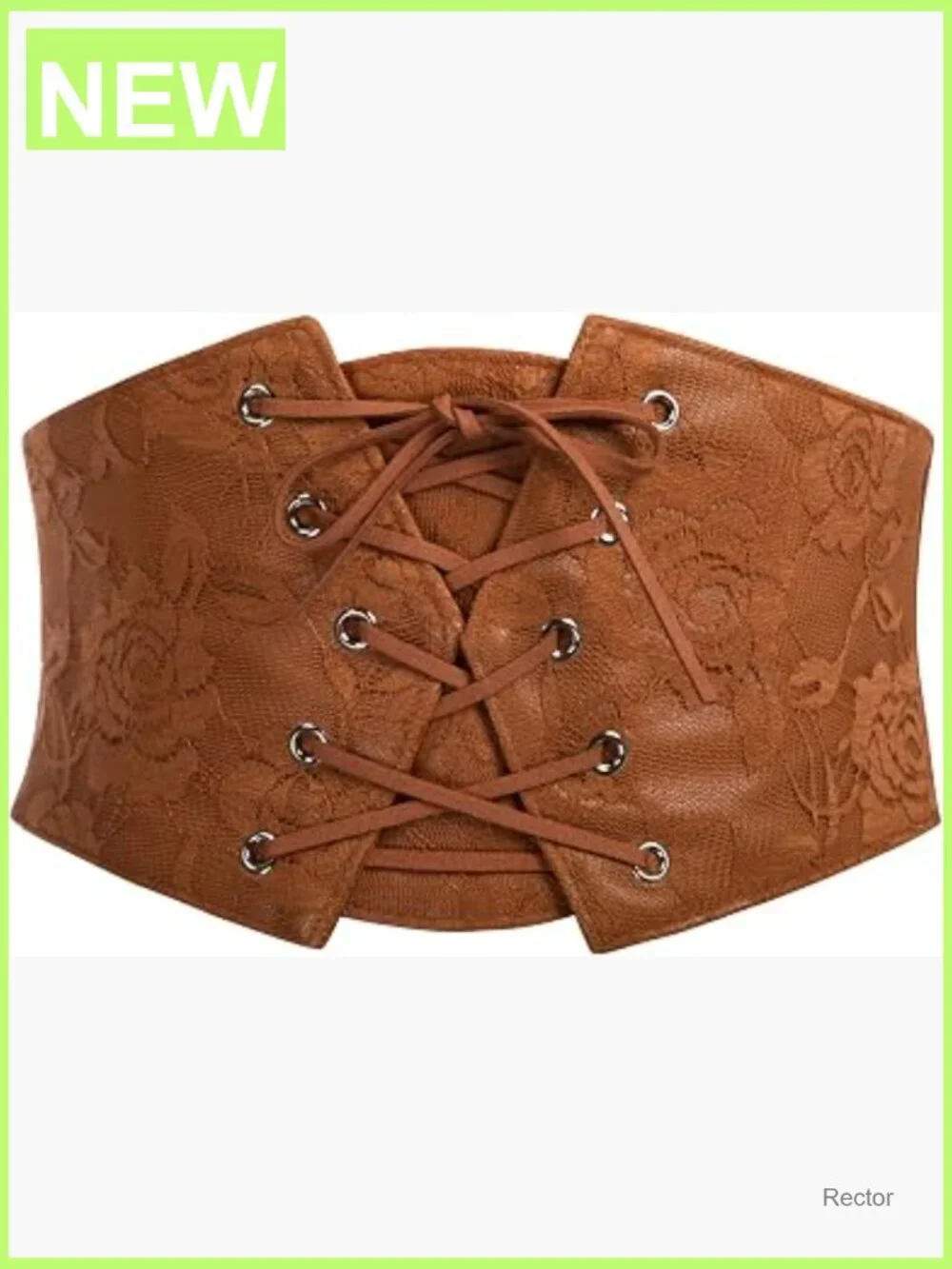 Wide Waist Corset Belt Lace Up Front